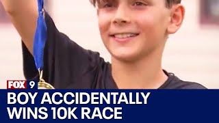 9-year-old Minnesota boy accidentally wins 10K race after taking wrong turn in 5K race