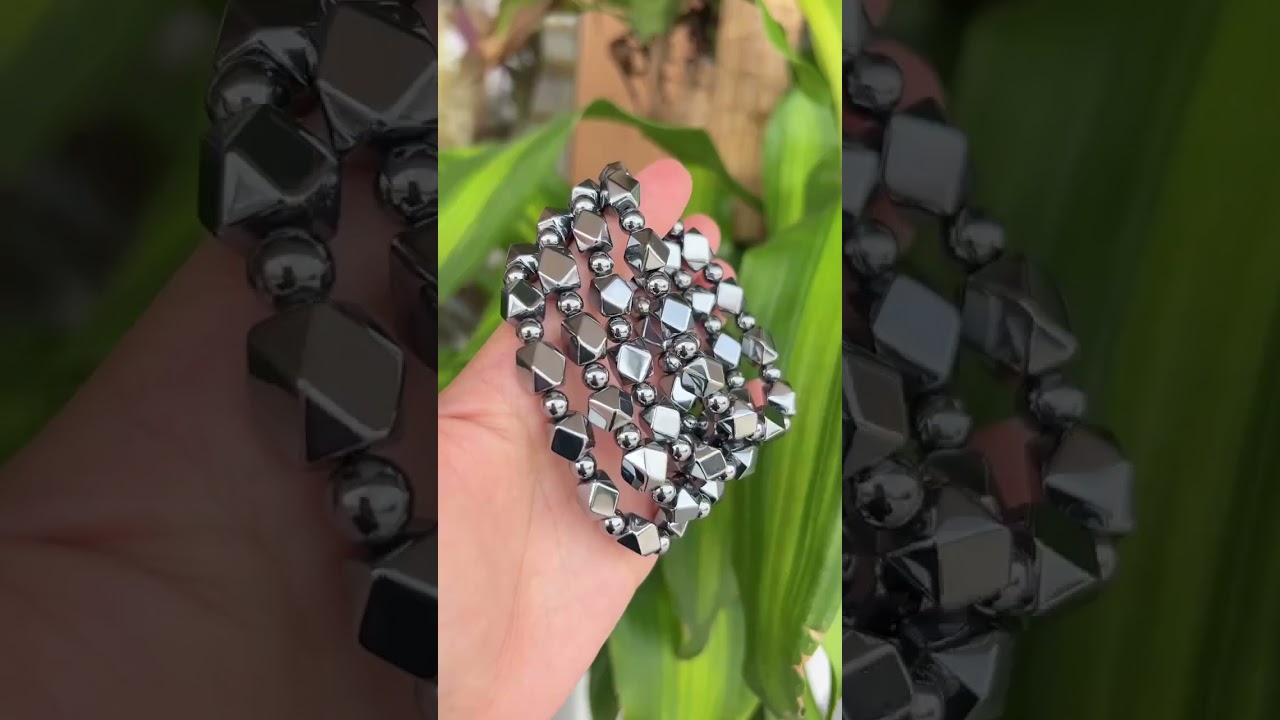 多角形テラヘルツ ブレスレット 約6～10mm（ランダム） / Thida Stone