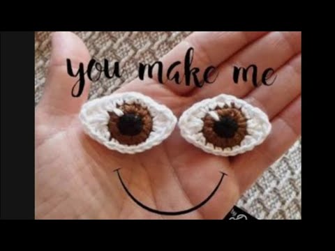 كروشيه طريقه عمل عين لتزين الملابس بطريقه سهله ومميزه كروشيه حبيبه