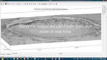 Load a 3D terrain model into QWTPlot3D. DXF ESRI remote sensing LAS AutoCAD OSX contour map