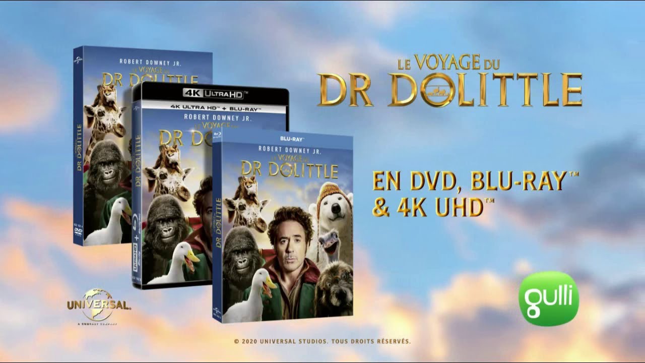 Le Voyage du Dr Dolittle Le film "en DVD et Blu-Ray" Pub 10s - YouTube