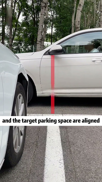 Parking is easy with this trick!#tutorial #tips #driving #shorts #car