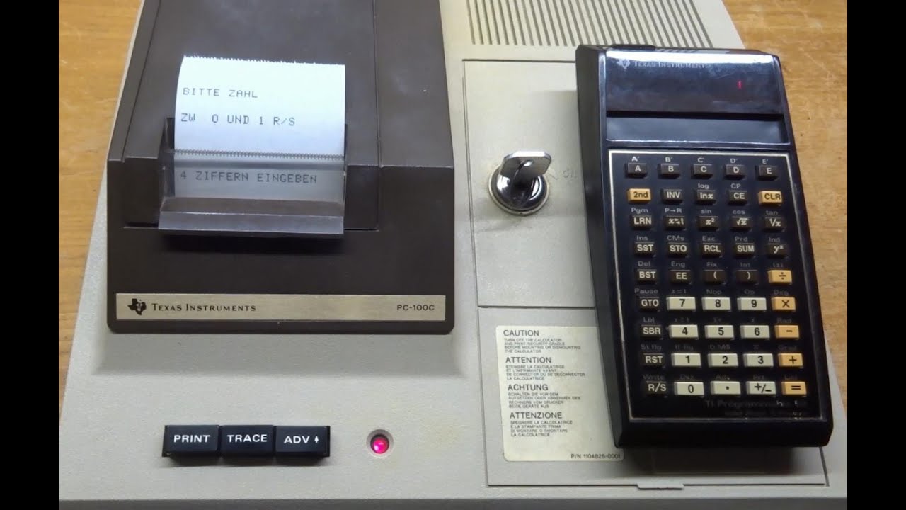 Retrospective: Der programmierbare Taschenrechner TI 59 und der Drucker ...