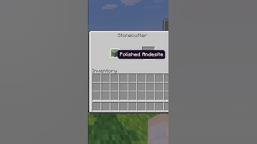 How to Make Polished Andesite Slabs With a Stone Cutter in Minecraft #Shorts