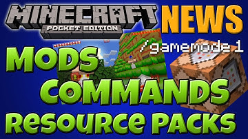 MCPE NEWS! Mods, Commands and Resource Packs CONFIRMED!