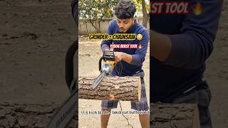 Mini Chainsaw Attachment for Grinder | Heavy Duty Wood Cutter Tool 🪵#shorts