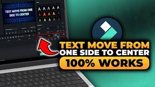 How To Make Text Move From One Side To Center in Filmora (FAST &amp; EASY) | 100% WORKS | NO Yapping!