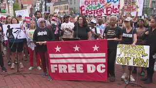 Protesters in DC call for federal law enforcement withdrawal amid fears of escalation
