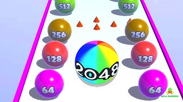 Ball Merge 2048 - Gameplay Walkthrough Part 7 Levels 47- 48 For Mobile Android, iOS