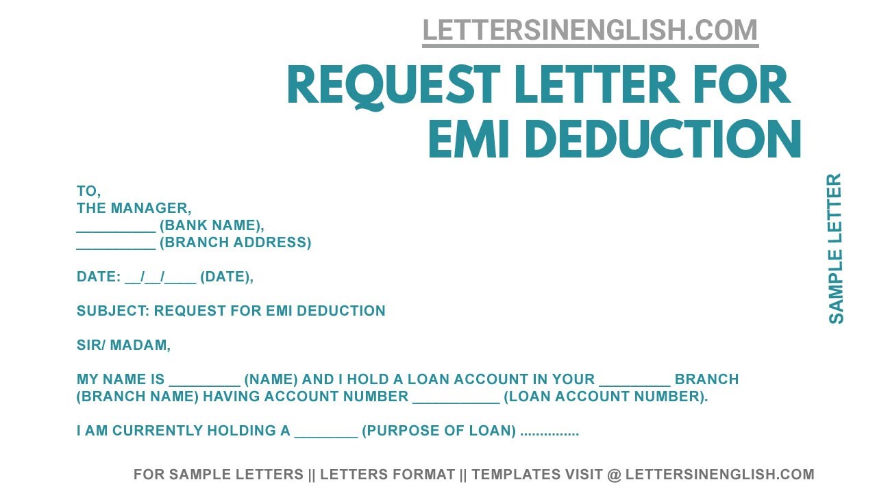 request-letter-for-emi-deduction-sample-request-letter-format-youtube