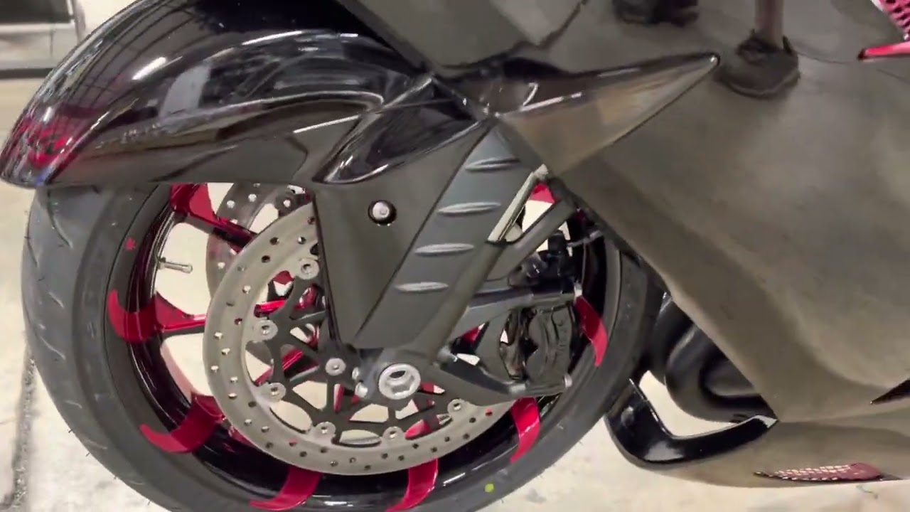 2022 KAWASAKI NINJA ZX14 CUSTOMIZED BY ALL THINGS CHROME - YouTube