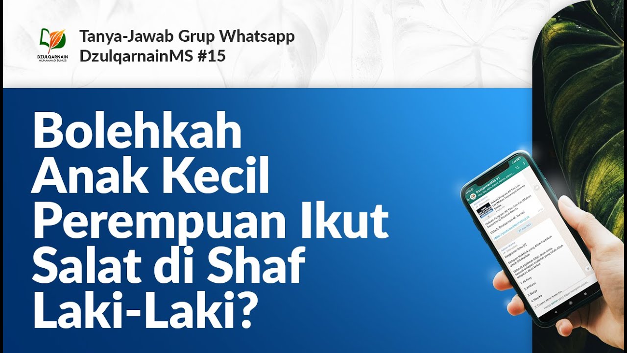 ⁣Bolehkah Anak Kecil Perempuan Ikut Salat di Shaf Laki-Laki?