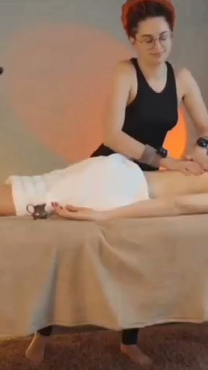 Beautiful lady performing erotic - sensual massage #shortsvideo #massage#relaxing