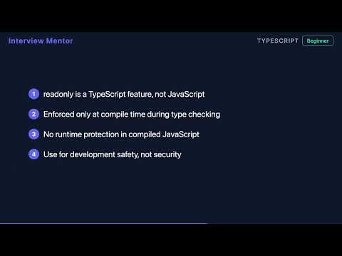 What Does TypeScript's readonly Modifier Do?