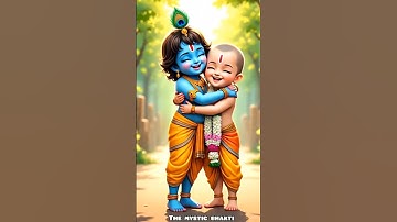 Krishna -sudama dosti 💗 🙏 #youtubeshorts #shorts #love #cute #krishna #sudama #krishnastatus #bhakti
