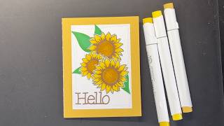 Fun Sunflower Card | Simple Card Tutorial