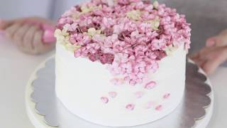 ivenoven hydrangea flower cake