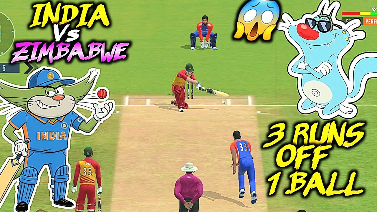 LAST BALL THRILLER : 3 RUNS OFF 1 BALL 🥶 In Real Cricket | Oggy and Jack