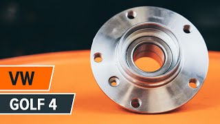 front and rear Hub bearing installation VW GOLF: video manual