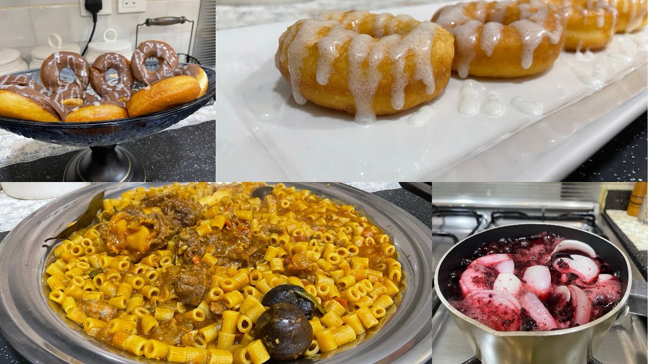 روتين الجمعه🕌سويت مكرونه باللحم🥘وخلطة حنا لشعر رهيبه💆🏻‍♀️وطريقة دونات لذيذه🍩