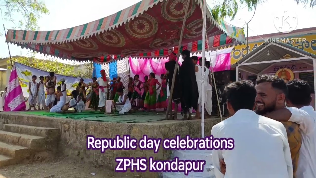 చూడ చక్కని తల్లి... Republic day celebrations ZPHS kondapur