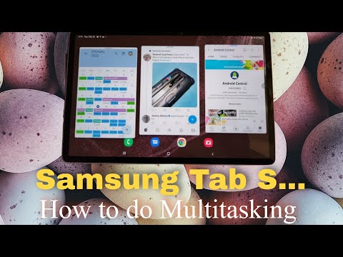 How to run Multiple apps in Samsung Tab S Series