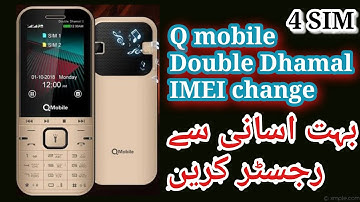 Q mobile double dhamal imei change