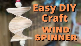 Easy DIY Craft: Wind Spinner from Paddle Pop Sticks