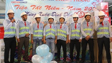 CHITHACONST - Tiệc tất niên năm 2016 - Cán bộ đồng ca Bài Ca Xây Dựng khai mạc chương trình