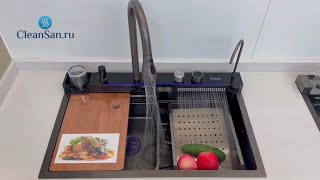 Видеообзор на многофункциональную кухонную мойку GLORIA от итальянского бренда Cerutti.