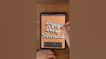 Procreate Text Effect | Curl Text in Procreate | Procreate Tips | iPad drawing idea | iPad artist