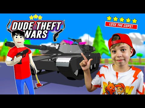 УГНАЛ ТАНК ИЗ ЗОНЫ 51! // Dude Theft Wars