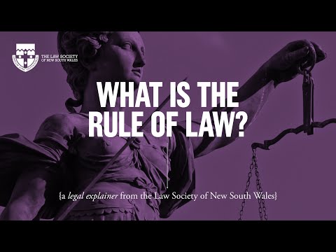 What is the rule of law?