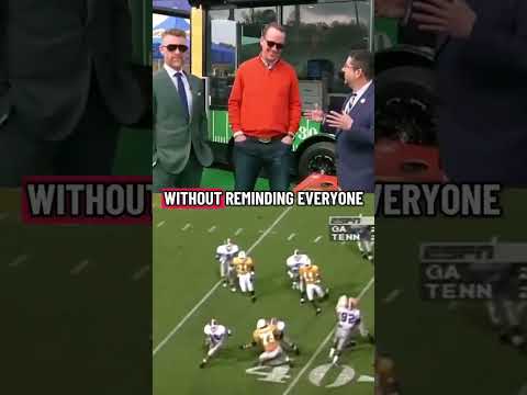 Peyton Manning is still not over Kirby Smart's interception against him 😅