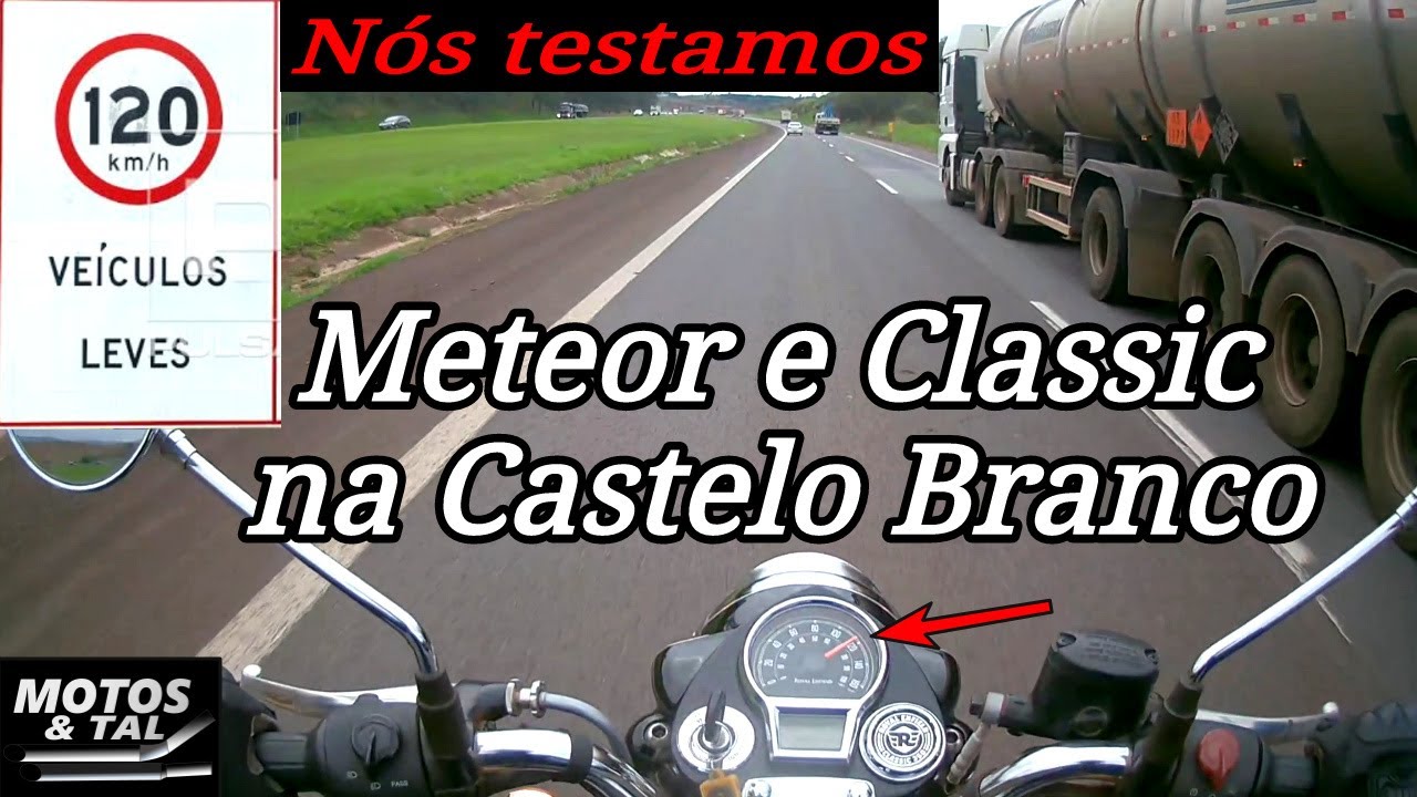 Testamos a Meteor e Classic 350 na estrada mais rápida do Brasil (Limite 120km/h veículos leves)