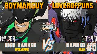 MARVEL TOKON ▰ BOYMANGUY (Wolverine) vs LOVEROFPUNS (Hulk) ▰ High Level Gameplay News