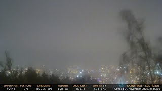 Timelapse Cam 2 - Natt til 1. november 2020