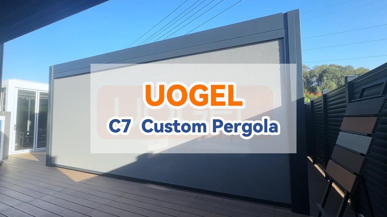 UOGEL C7 OUTDOOR WATERPROOF MOTORIZED PERGOLA 