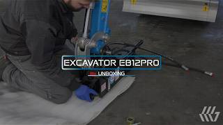 Graecus Excavator EB12PRO Unboxing & Assembly attachments