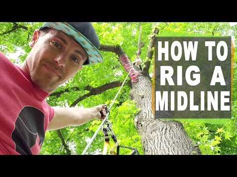 How to rig a short highline - see how to set up a midline in your yard