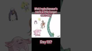 Day 18 of making bulbasaur’s neck a little longer. The return? #pokemon #bulbasaur #pokémon