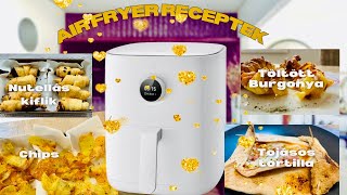 Air fryer receptek/5.rész/Chips,Töltött krumpli,Nutellás kifli,Tojásos tortilla/