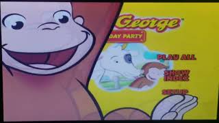 curious george goes to a birthday party 2010 dvd menu walk-through