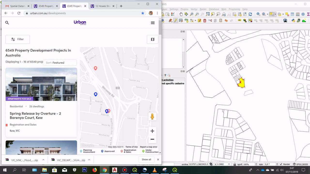 How to create new shape file for mapping cadastre in QGIS - YouTube