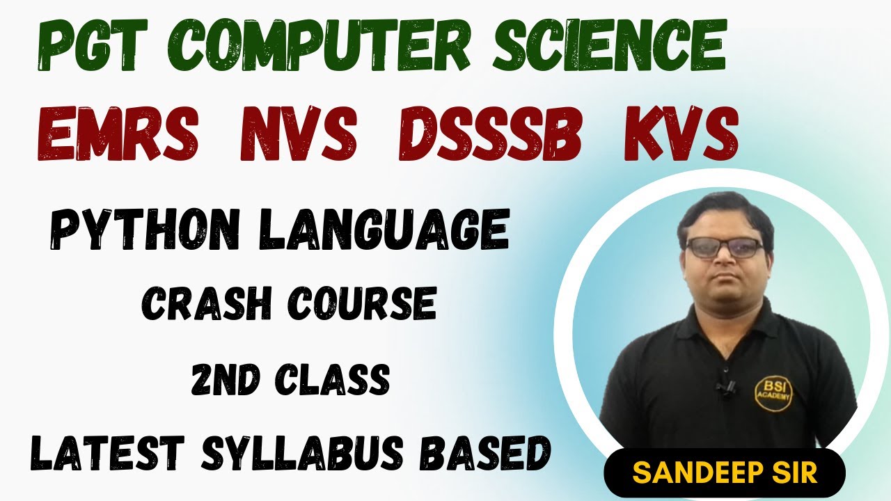 EMRS PGT Computer Science Preparation Class on Python - Identifier ...