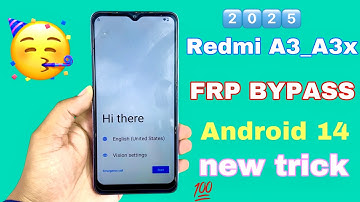 Redmi A3 FRP Unlock android 14 without pc 2025 | Redmi A3 google account Remove
