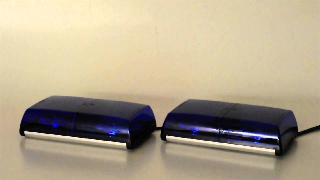 KompLED geteilter Lichtwarnbalken/blau