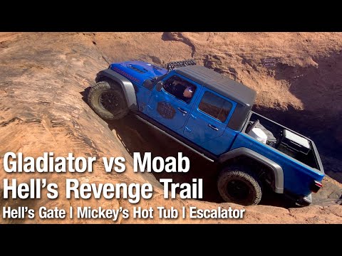 Jeep Gladiator vs Moab Hell's Revenge Trail