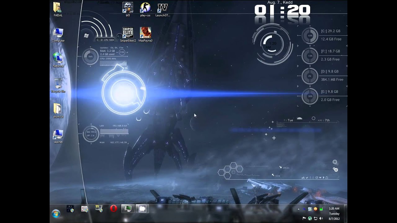 2012 Desktop themes 3d - YouTube