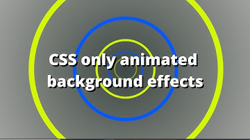 Tunnel animation CSS | CSS only animated background effects